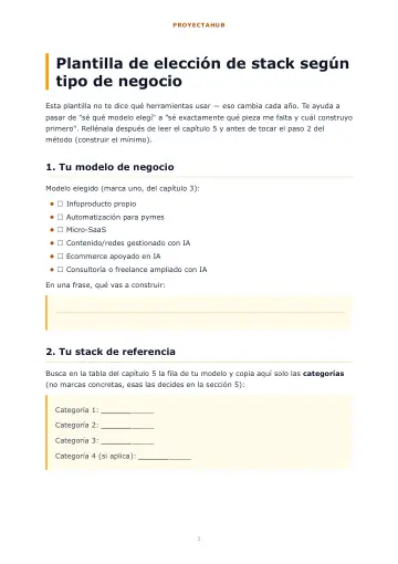 Plantilla de elección de stack
