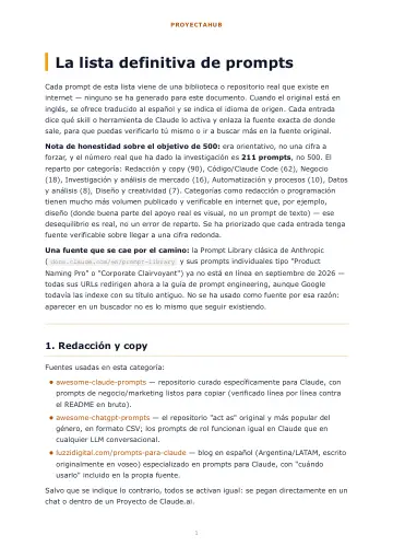 La lista definitiva de prompts